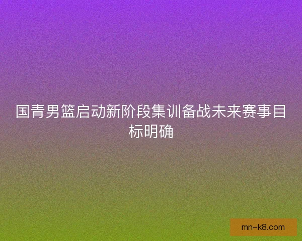 国青男篮启动新阶段集训备战未来赛事目标明确